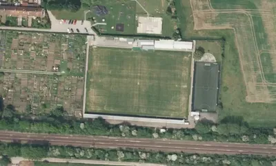 Satellite view showing The Dransfield Stadium in Yorkshire and the Humber
