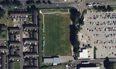 Satellite view showing Ericstan Park in North West
