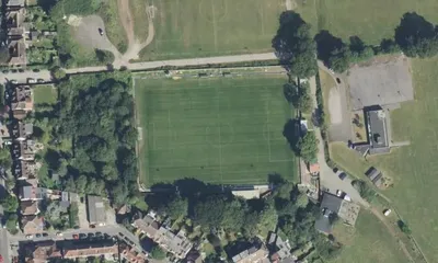Satellite view showing Prince George's Playing Fields in London