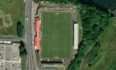 Satellite view showing Borough Park in North West