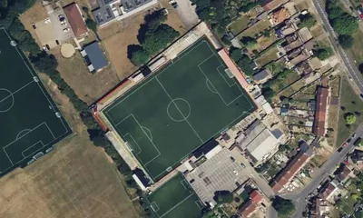 Satellite view showing Vauxhall Road in East of England