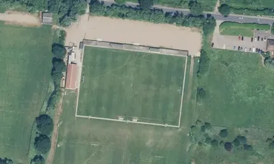 Satellite view showing Roding Lane in East of England