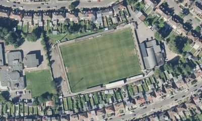 Satellite view showing Earlsmead Stadium in London