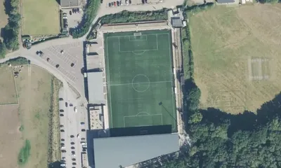 Satellite view showing Hayes Lane in London