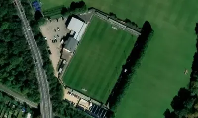 Satellite view showing Bridge Road in East of England