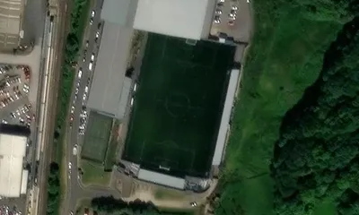 Satellite view showing Scarborough Sports Village in Yorkshire and the Humber