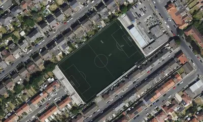 Satellite view showing Rossett Park in North West