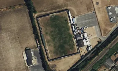 Satellite view showing Spa Road in East of England