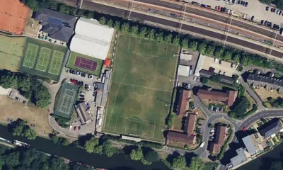 Satellite view showing Broadwater in East of England