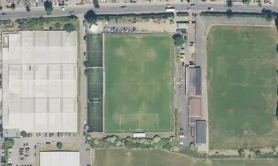 Satellite view showing The Maurice Rebak Stadium in London