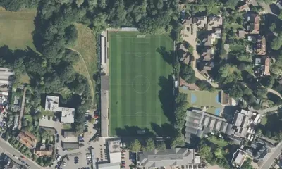 Satellite view showing Beveree Stadium in London