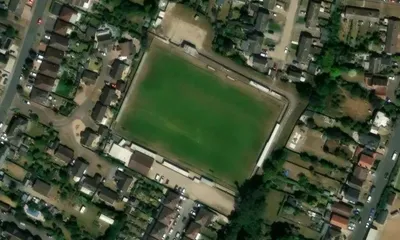 Satellite view showing North Road in East of England