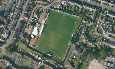 Satellite view showing Cleric Stadium in North West