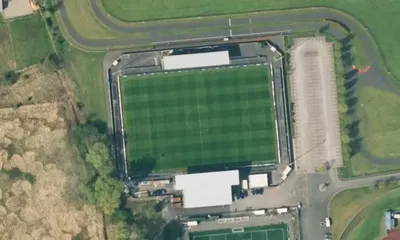 Satellite view showing Tameside Stadium in North West