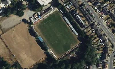 Satellite view showing Cressing Road in East of England