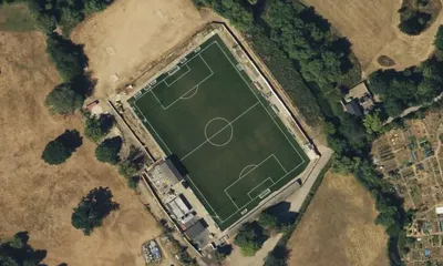 Satellite view showing Hertingfordbury Park in East of England