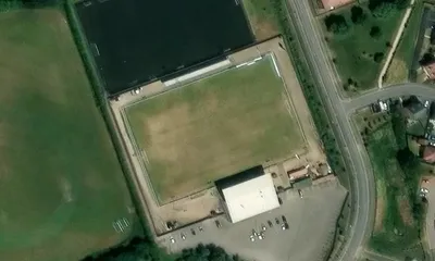 Satellite view showing Swansway Stadium in North West