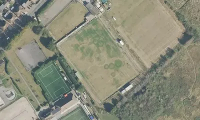 Satellite view showing Bedfont Sports Recreation Ground in London