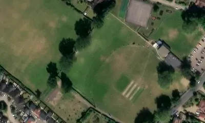 Satellite view showing Memorial Field in East of England
