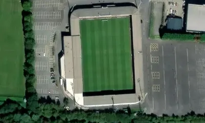 Satellite view showing Glanford Park in Yorkshire and the Humber
