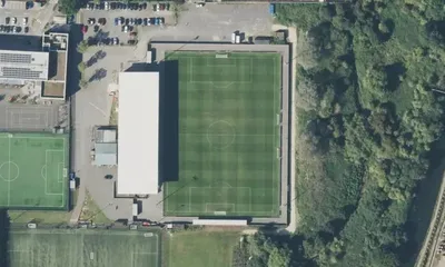 Satellite view showing SkyEx Community Stadium in London